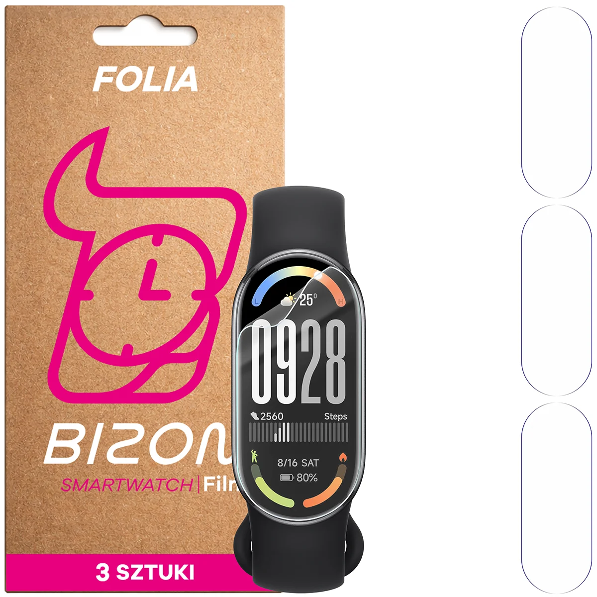 Folia hydrożelowa Bizon Watch Film HydroFlex dla Xiaomi Smart Band 10