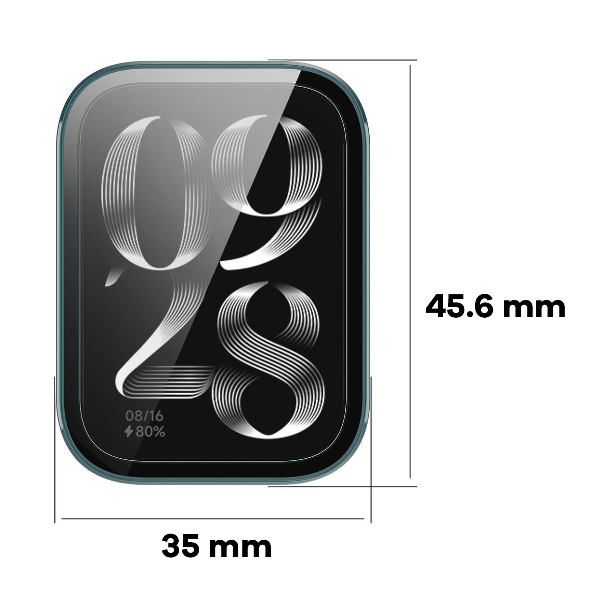 Bizon Case+Glass Set shown from the front