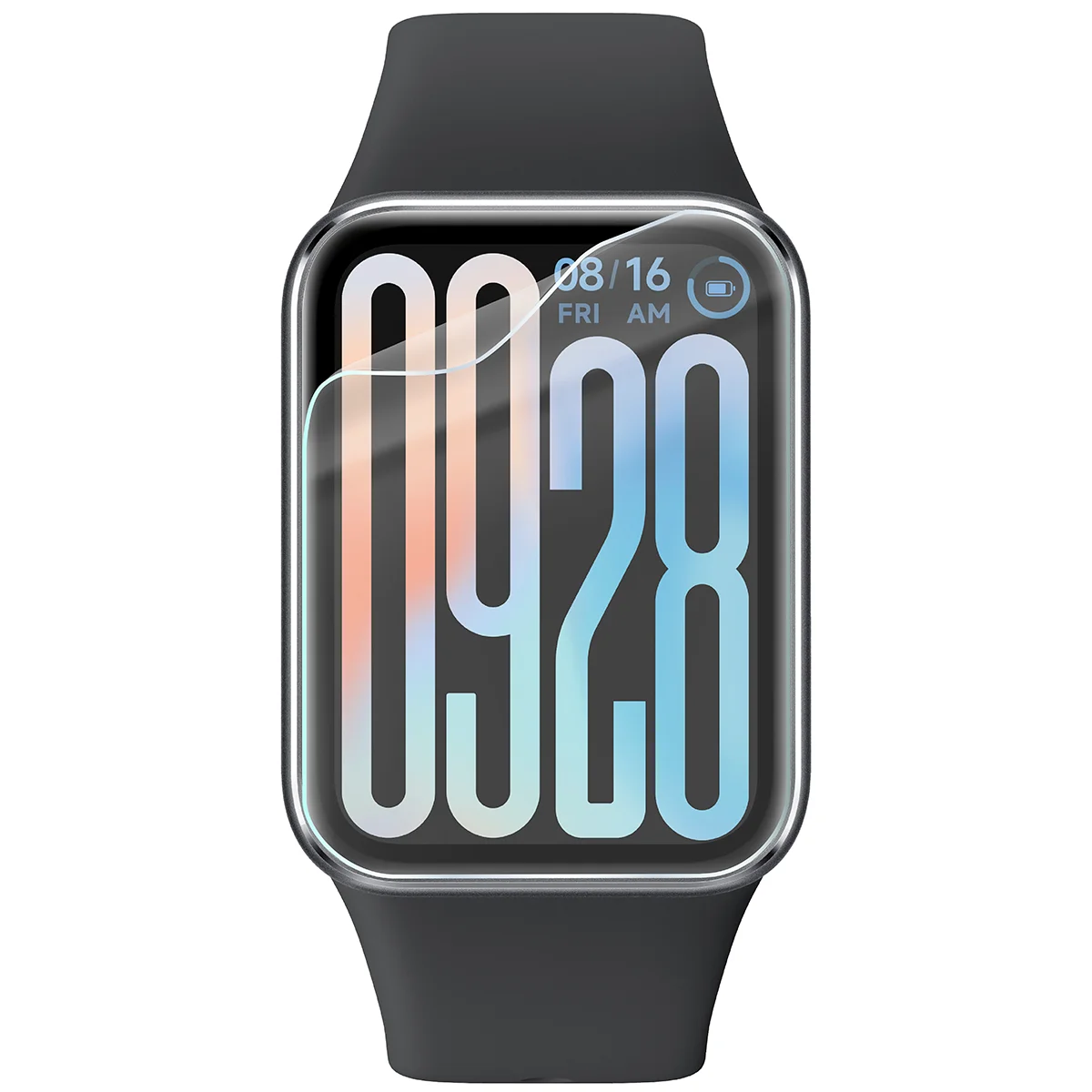 Bison Watch Film HydroFlex hydrogel film for Xiaomi Smart Band 9 Pro on the watch