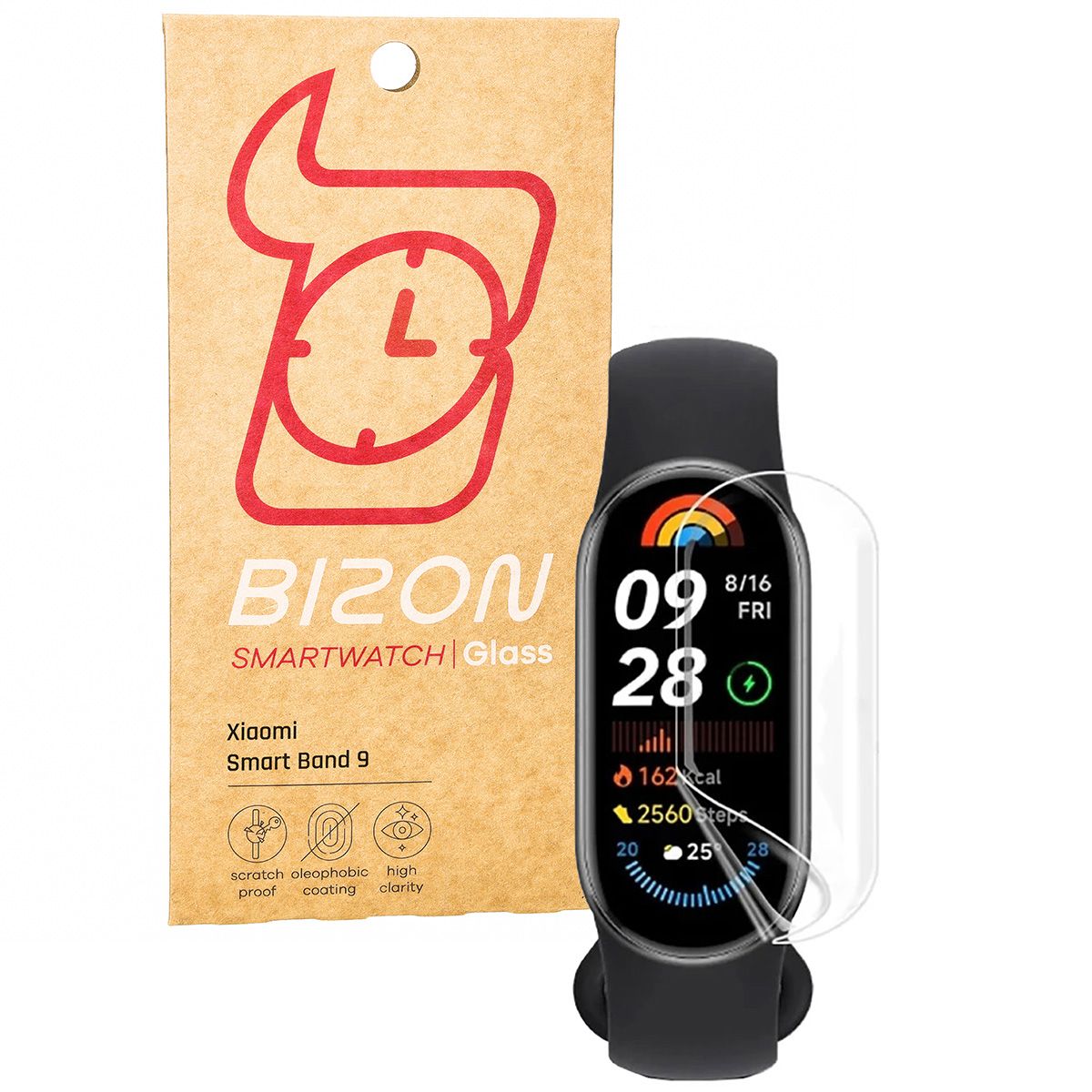 Hydrogelová fólie Bizon Glass Watch Hydrogel pro Xiaomi Smart Band 9