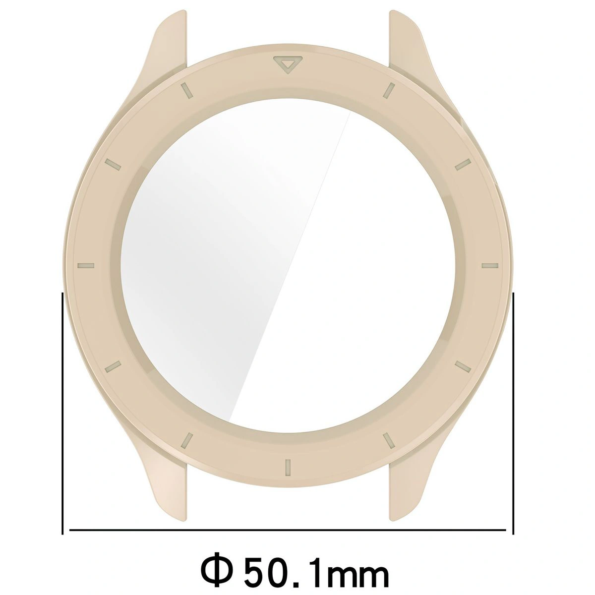 Wymiary etui Bizon Case+Glass Watch do Xiaomi Watch S4