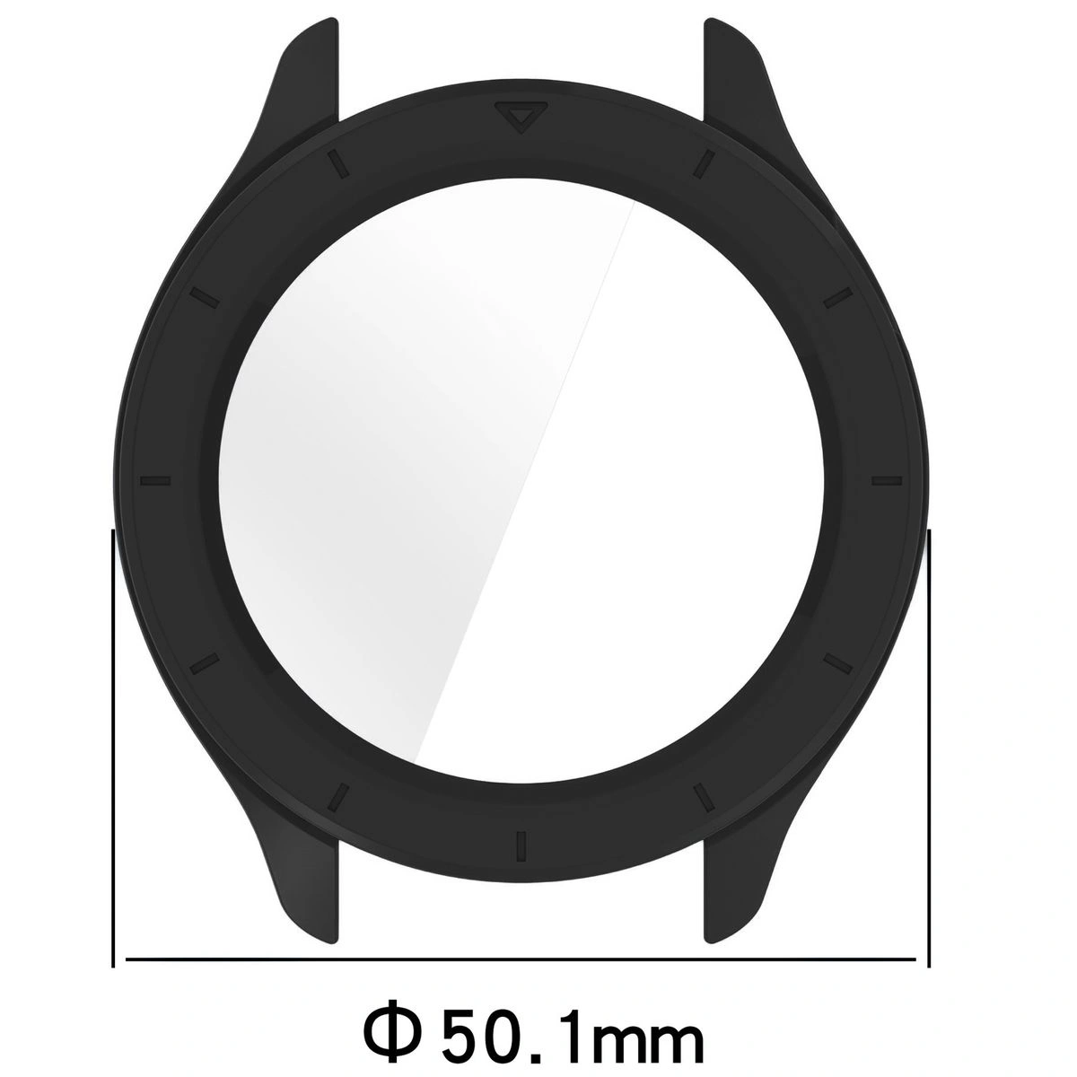 Wymiary etui Bizon Case+Glass Watch do Xiaomi Watch S4