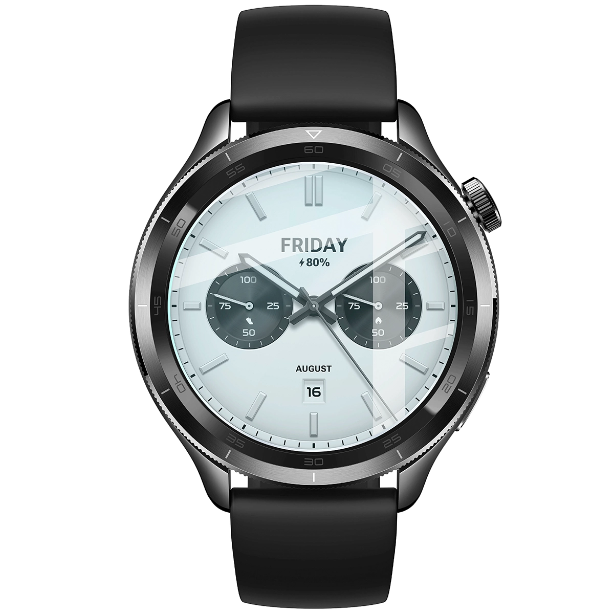 Wymiary szkła Bizon Glass Watch Clear do Xiaomi Watch S4