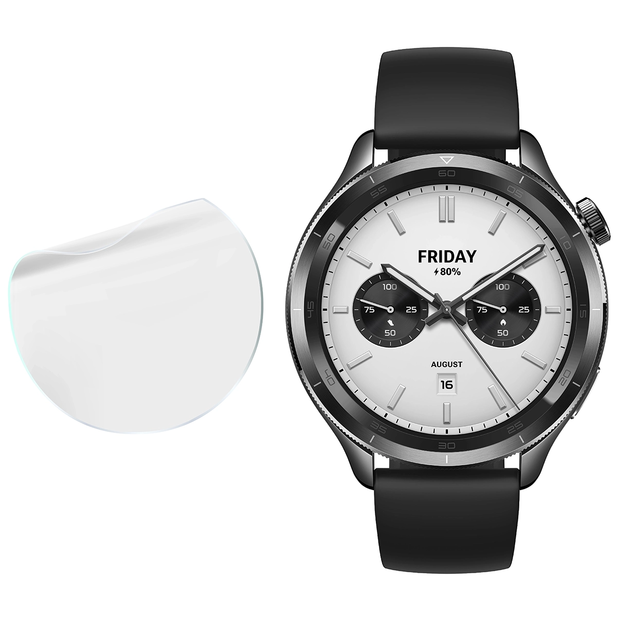 Bizon Glass Watch Hydrogel im Vergleich mit Garmin Instinct E 40 mm!