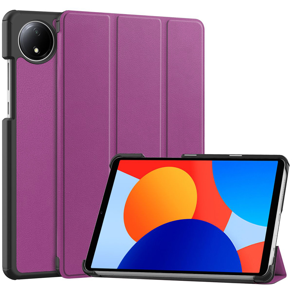 Bizon Case Tab Croc flip case for Xiaomi Redmi Pad SE 8.7, purple