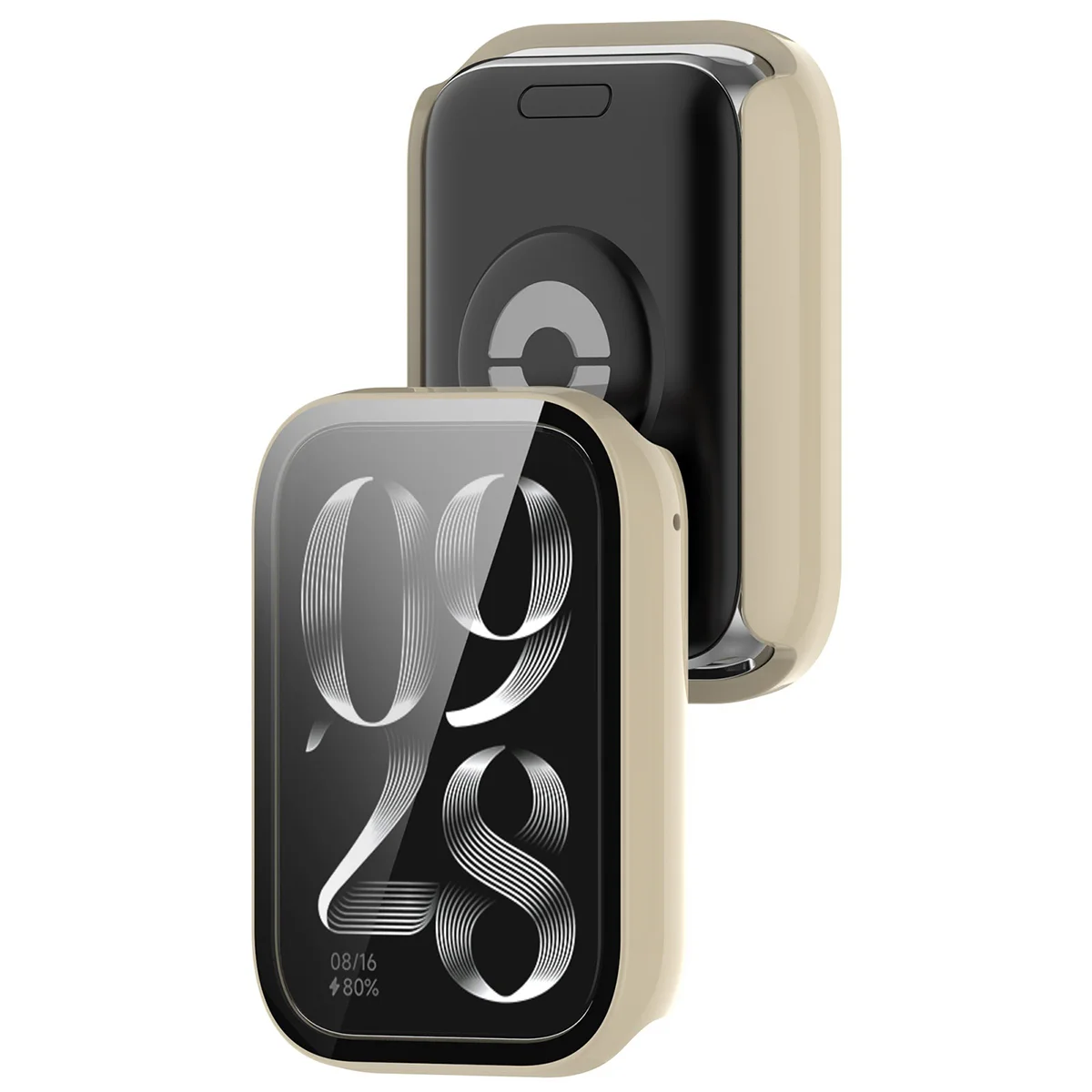 Etui z wbudowanym szkłem Bizon Case Watch Adamo do Xiaomi Smart Band 10 Pro