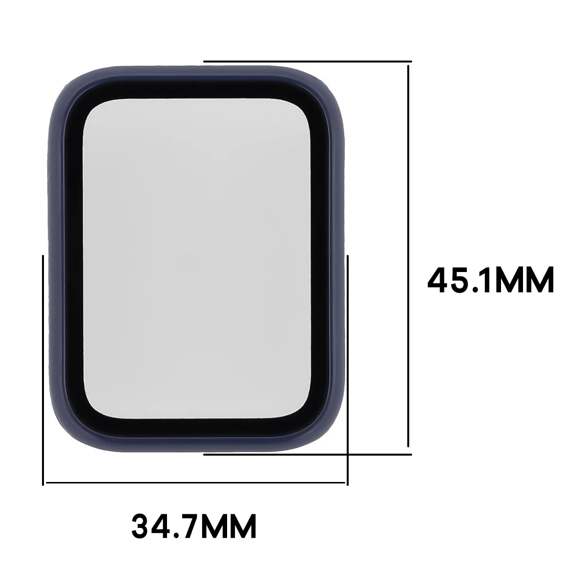 Wymiary etui Bizon Case Watch Adamo do Xiaomi Smart Band 10 Pro