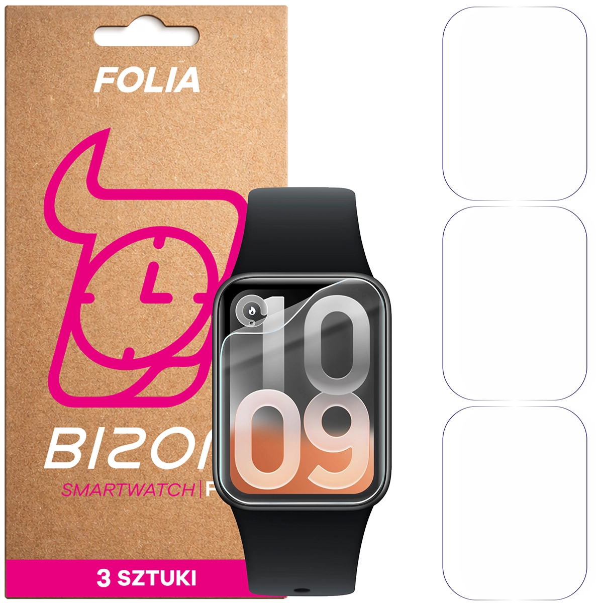Folia hydrożelowa Bizon Watch Film HydroFlex dla Xiaomi Smart Band 10 Pro