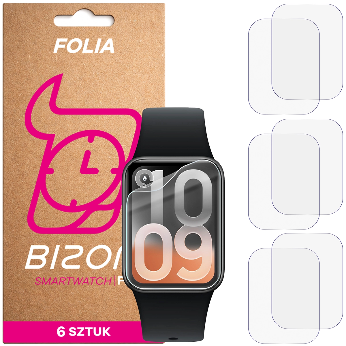 Folia hydrożelowa Bizon Watch Film HydroFlex dla Xiaomi Smart Band 10 Pro
