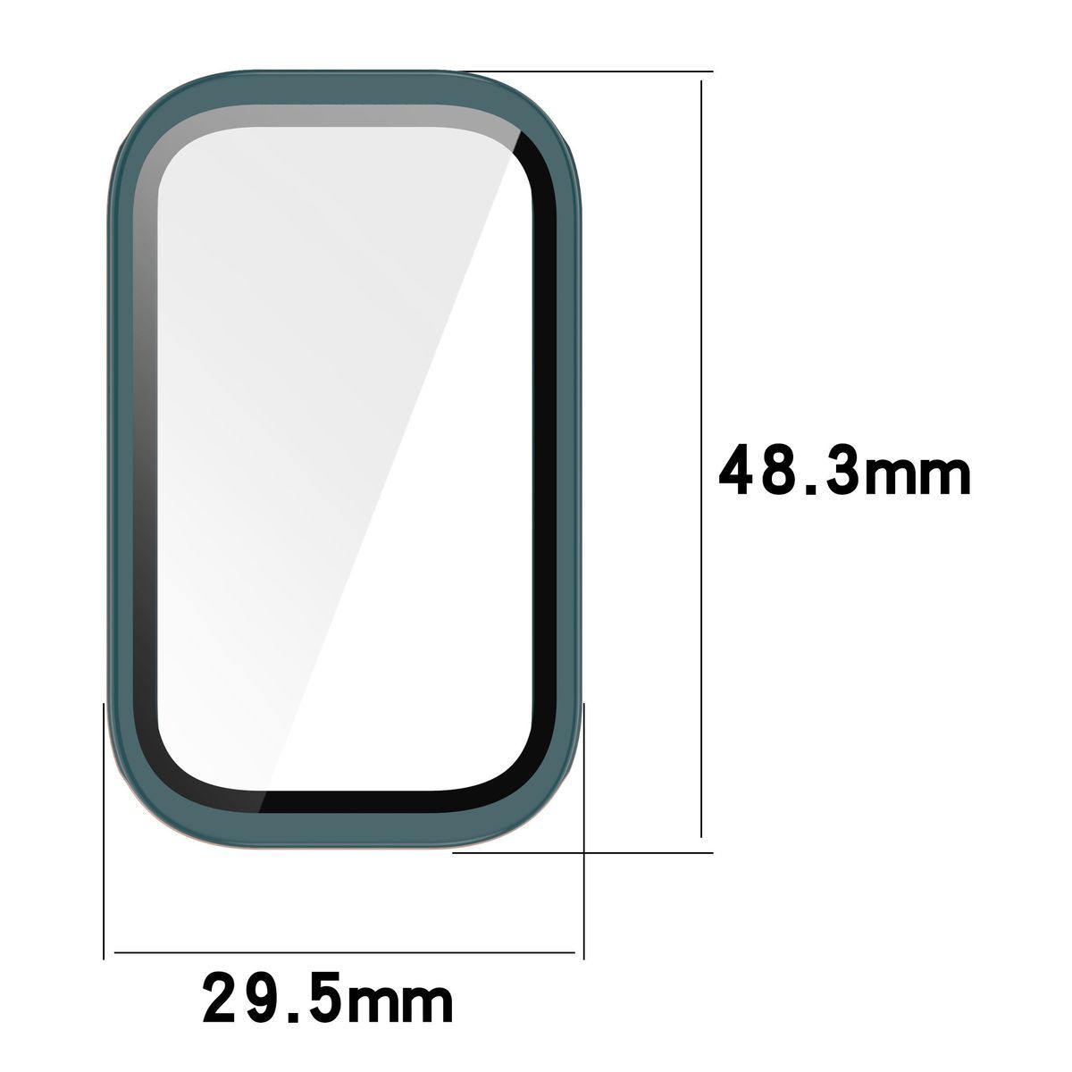 Etui mit Glas Bizon Case+Glass Set von vorne gezeigt