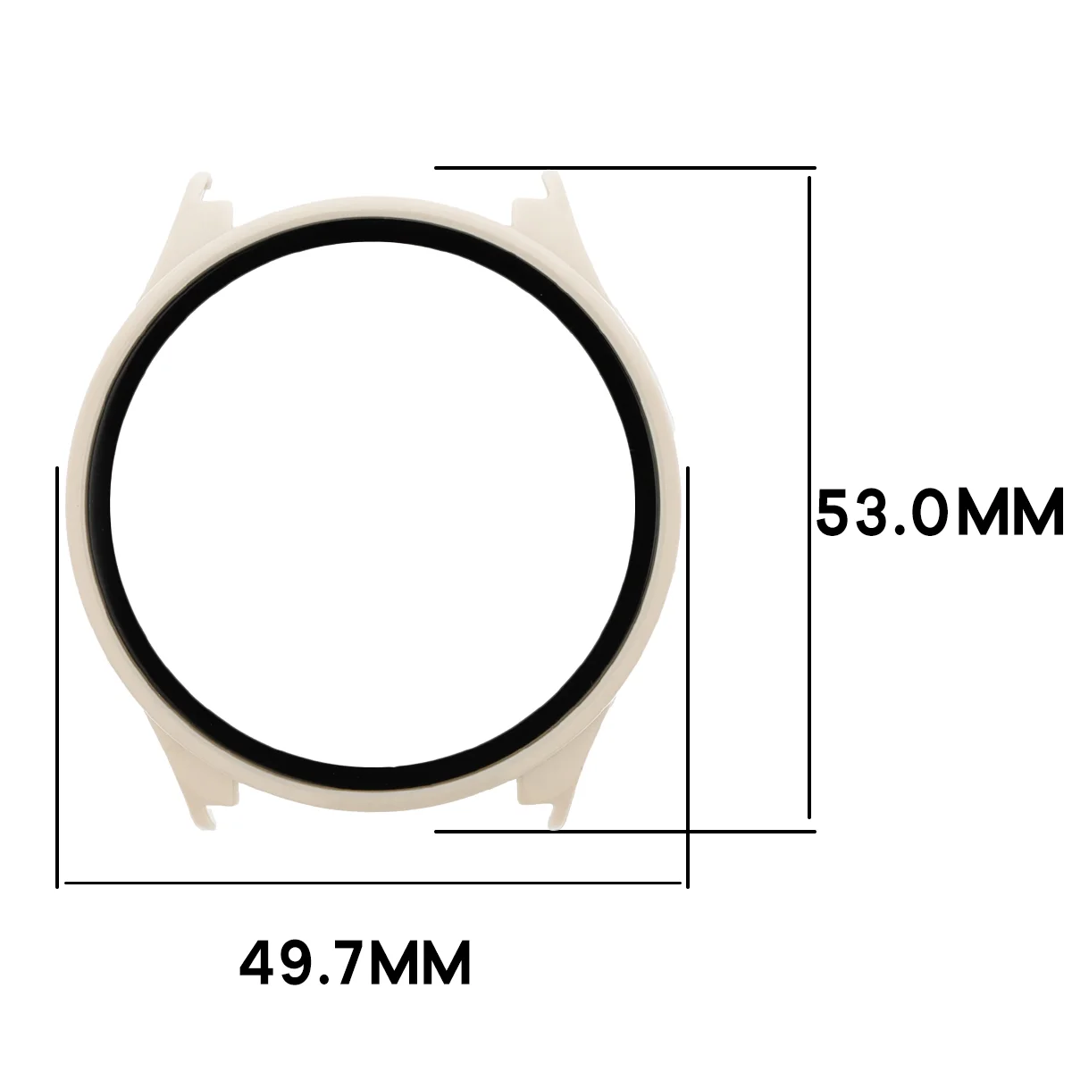 Abmessungen der Schutzhülle Bizon Case Watch Adamo für Xiaomi Watch 5