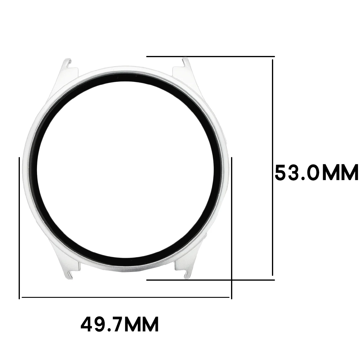 Abmessungen der Hülle Bizon Case Watch Adamo für Xiaomi Watch 5