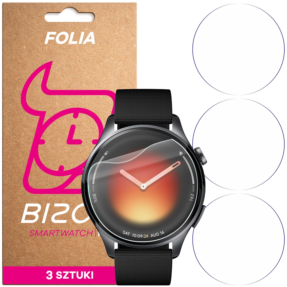 Folia hydrożelowa Bizon Watch Film HydroFlex dla Xiaomi Watch 5