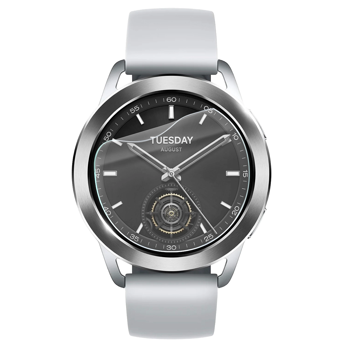 Bizon Watch Film HydroFlex for Xiaomi Watch S3 on the watch