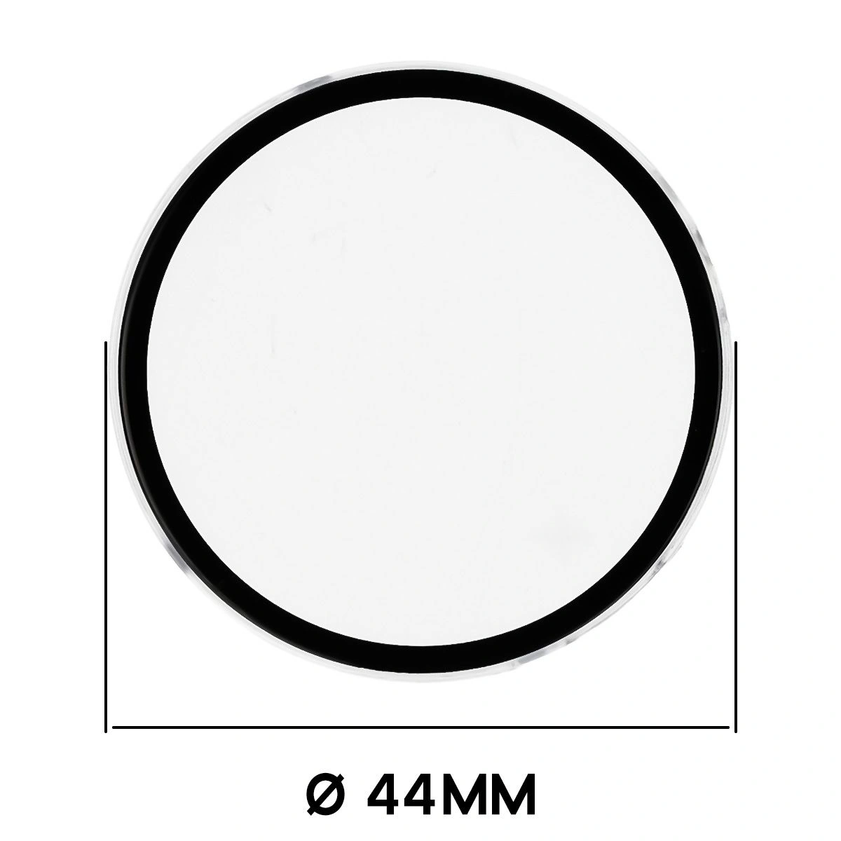 Abmessungen der Hülle Bizon Case+Glass Watch für Huawei Watch GT6 46 mm