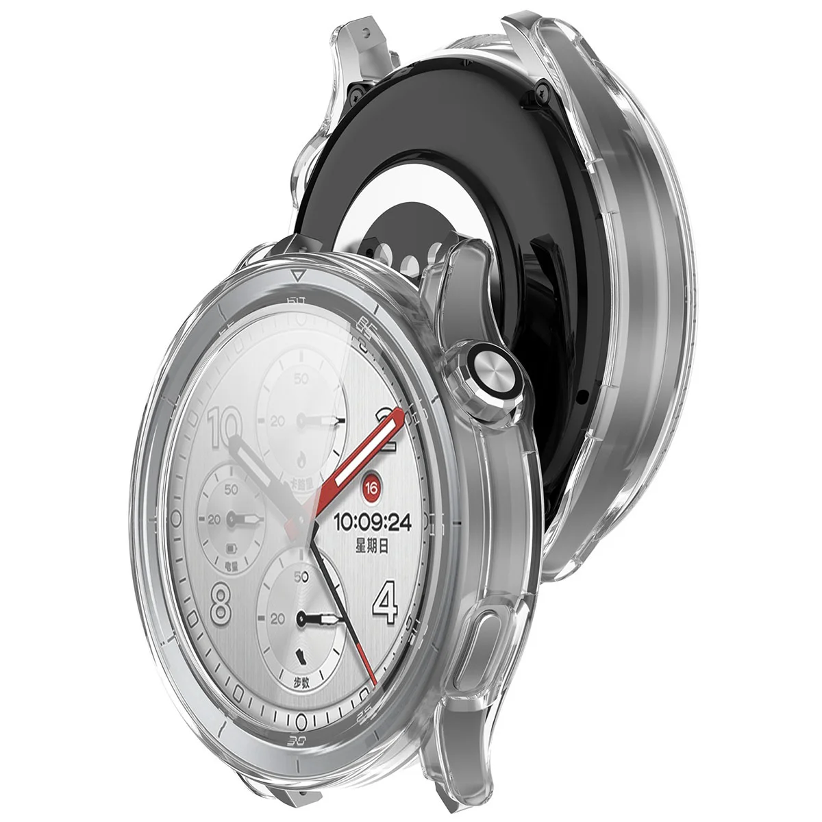 Etui z wbudowanym szkłem Bizon Case Watch Adamo do Xiaomi Watch S5