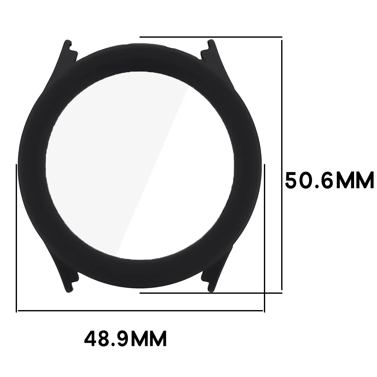 Wymiary etui Bizon Case Watch Adamo do Xiaomi Watch S5