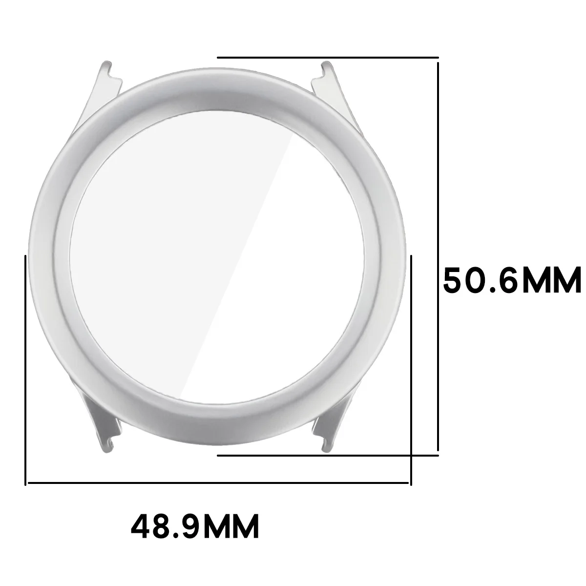 Wymiary etui Bizon Case Watch Adamo do Xiaomi Watch S5