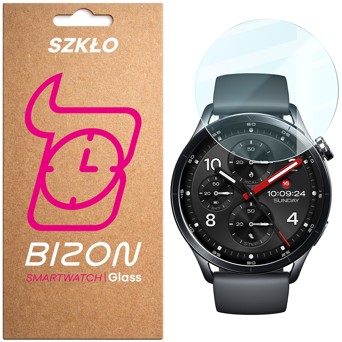 Tempered glass for the screen Bison Watch Glass Clear for Xiaomi Watch S5