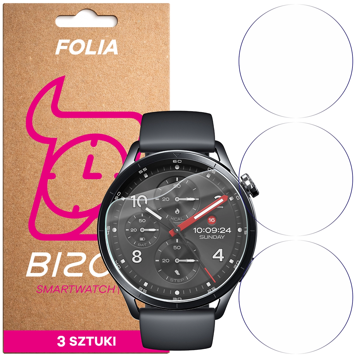 Folia hydrożelowa Bizon Watch Film HydroFlex dla Xiaomi Watch S5