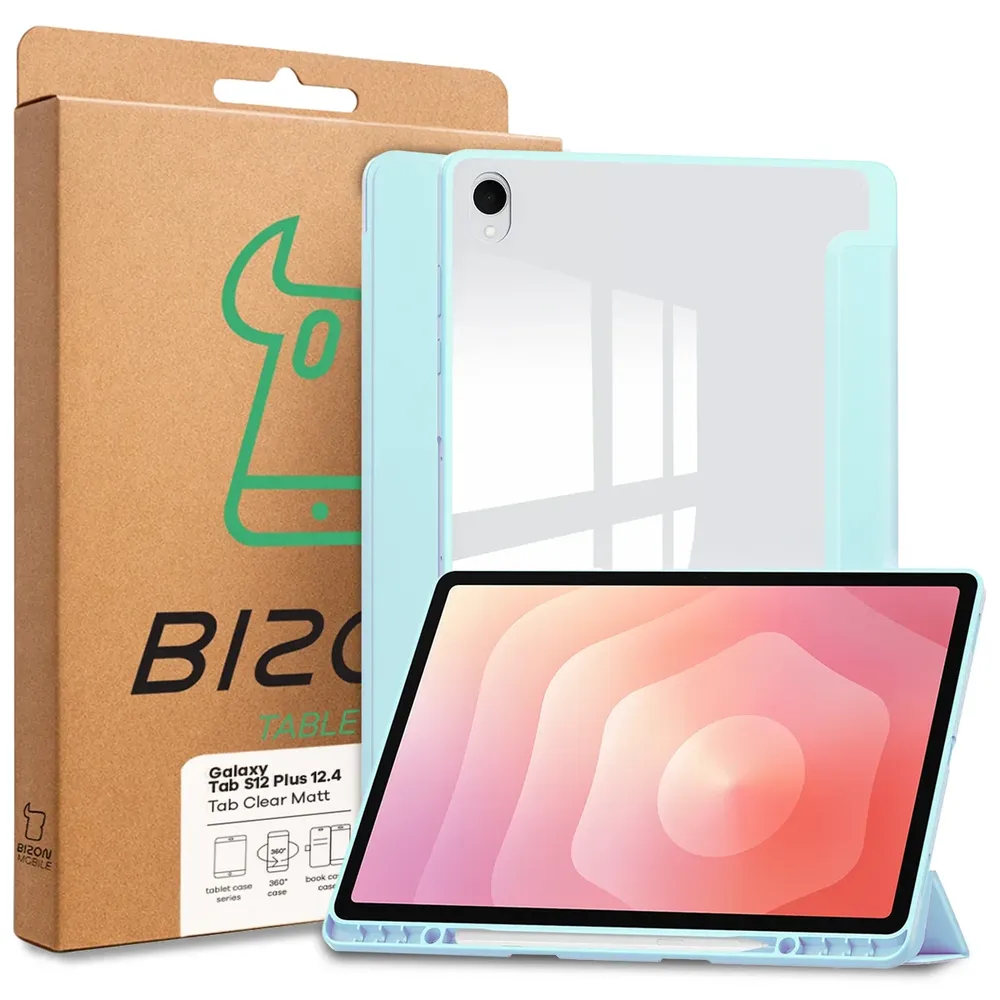 Bizon Tab Clear Matt – pudełko z etui do Galaxy Tab S12 Plus