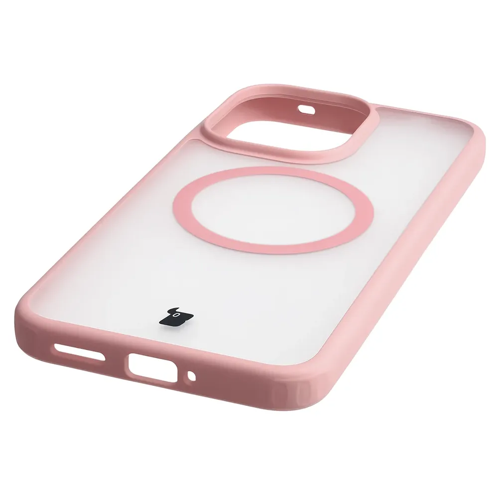 Zintegrowane przyciski, wycięcia i hybrydowy materiał w etui Bizon Case MatteO do Xiaomi Redmi Note 17 5G / 4G