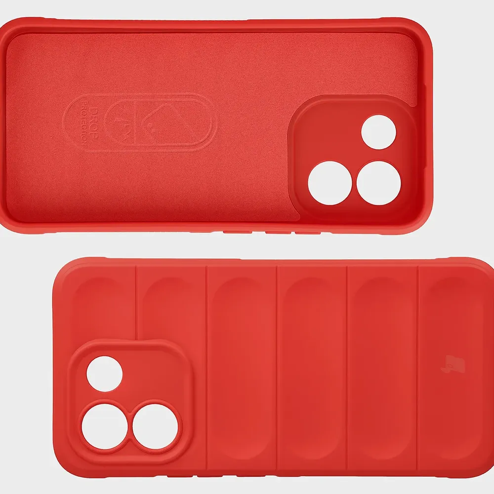 Wyściółka z mikrofibry, wyżłobienia na pleckach i wzmocnione narożniki w etui Bizon Case Tur do Xiaomi Redmi Note 17 Pro Max 5G