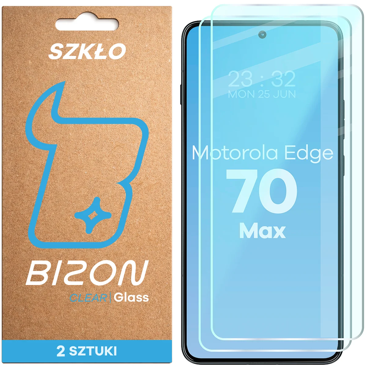 Szkło hartowane Bizon Glass Clear Duo do Motorola Edge 70 Max