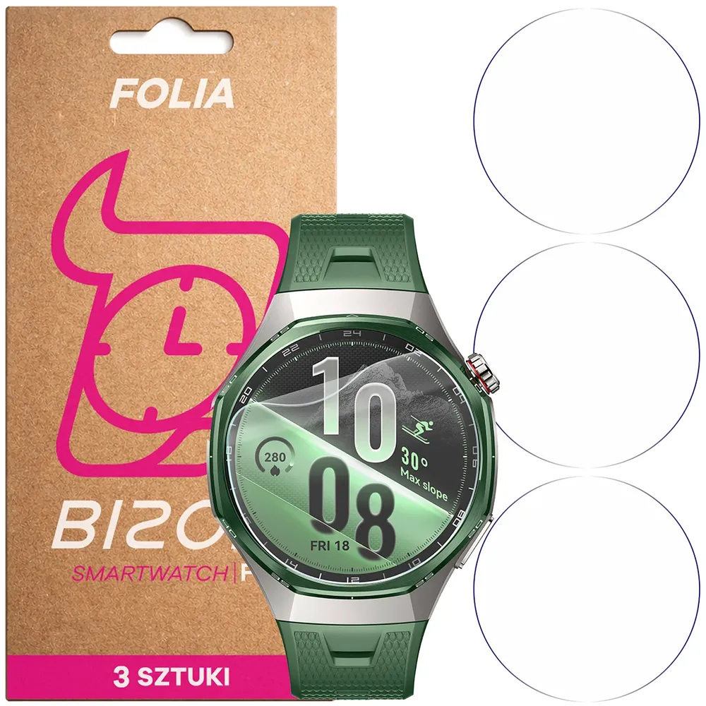 Folia hydrożelowa Bizon Watch Film HydroFlex dla Huawei Watch GT 7 Pro 46 mm