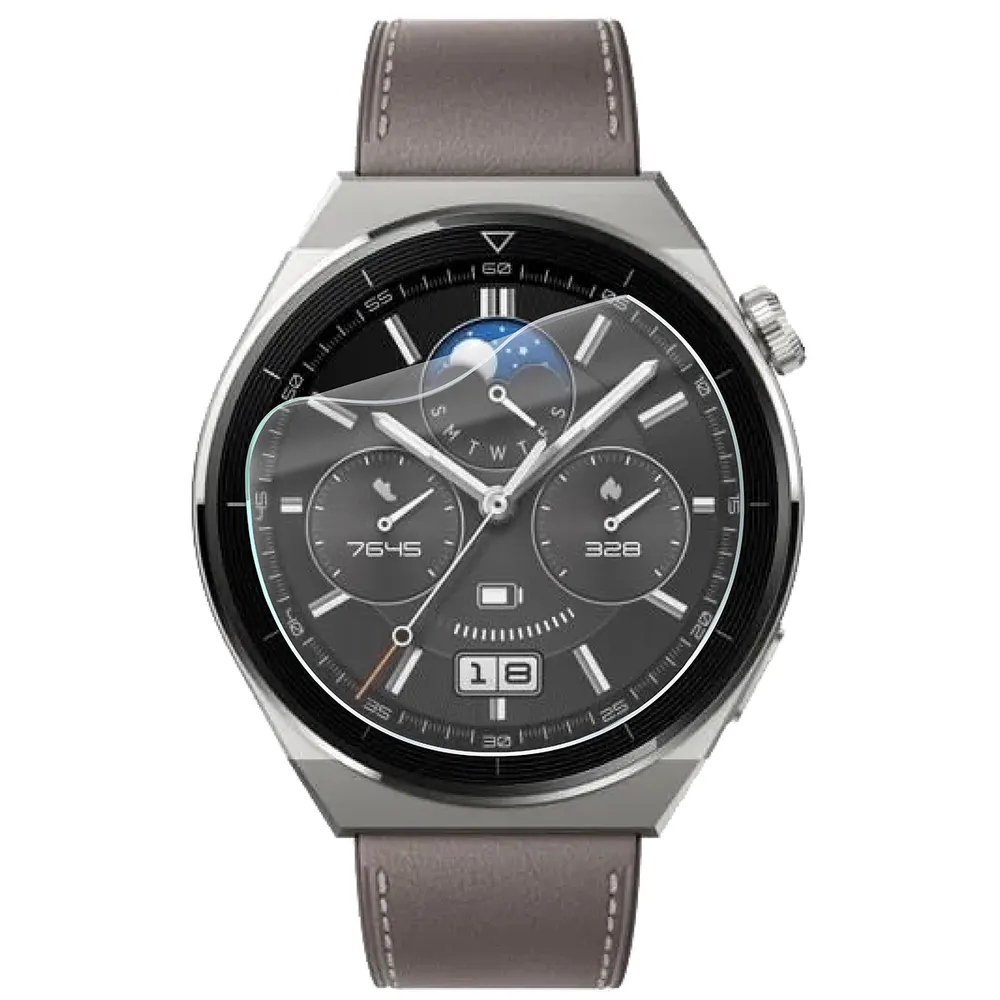Folia hydrożelowa Bizon Watch Film HydroFlex do Huawei Watch GT3 Pro 46mm na zegarku