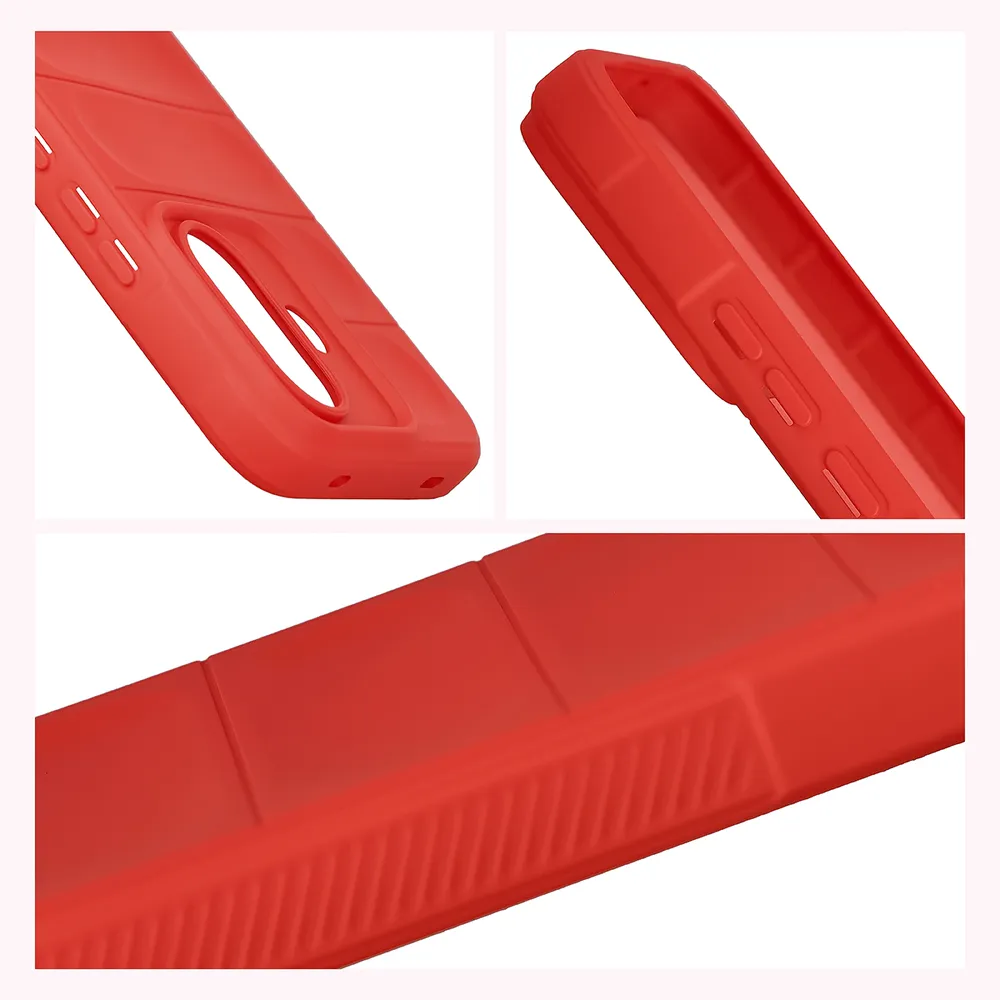 Teksturowane boki i podwyższone krawędzie ekranu i aparatu w etui Bizon Case Tur do Xiaomi Redmi Note 17 Pro 5G