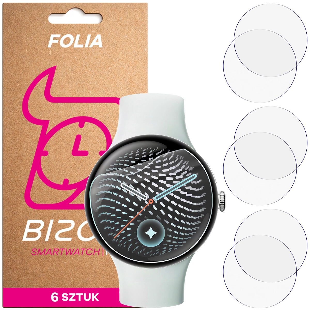 Folia hydrożelowa Bizon Watch Film HydroFlex dla Google Pixel Watch 5 (45mm)