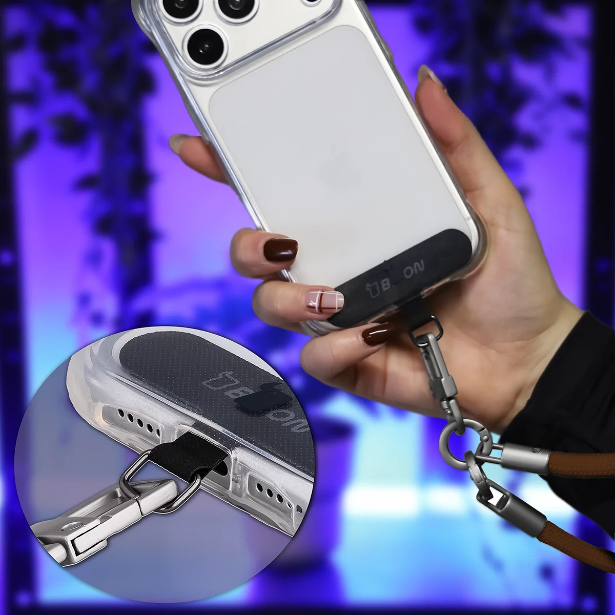 Mocowanie smyczy Bizon Accessories ReLoop do telefonu
