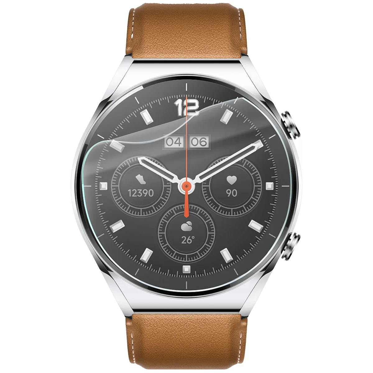 Folia hydrożelowa Bizon Watch Film HydroFlex do Xiaomi Watch S1 na zegarku