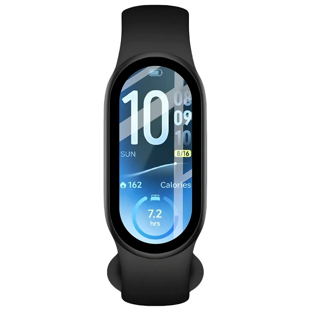 Szkło hybrydowe z czarną ramką idealnie dopasowane do Xiaomi Smart Band 11