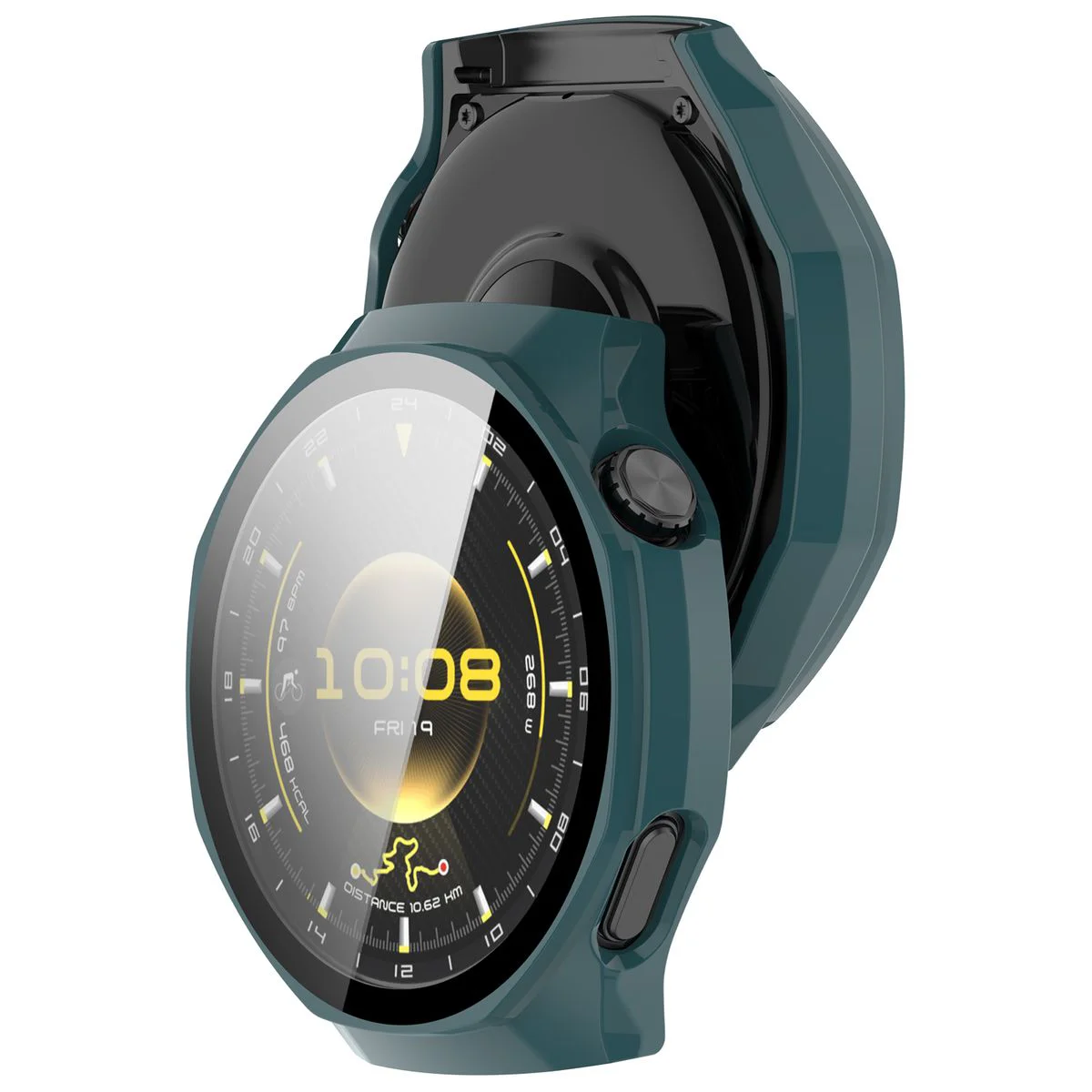 Etui z wbudowanym szkłem Bizon Case Watch Adamo do Huawei Watch GT 7 Pro 46 mm