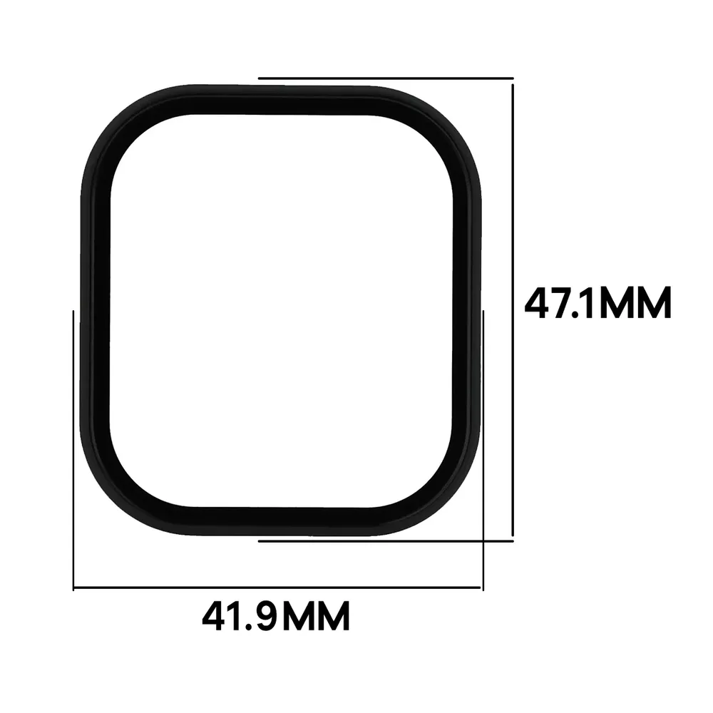 Wymiary etui Bizon Case Watch Adamo do Xiaomi Redmi Watch 6 Active