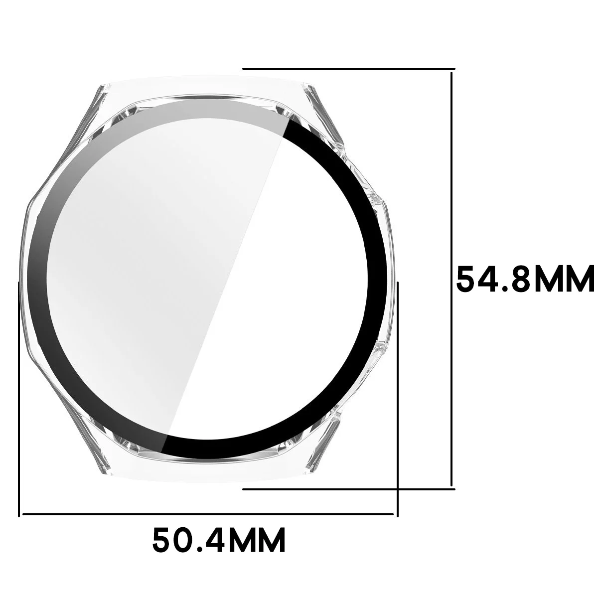 Wymiary etui Bizon Case Watch Adamo do Huawei Watch GT 7 Pro 46 mm