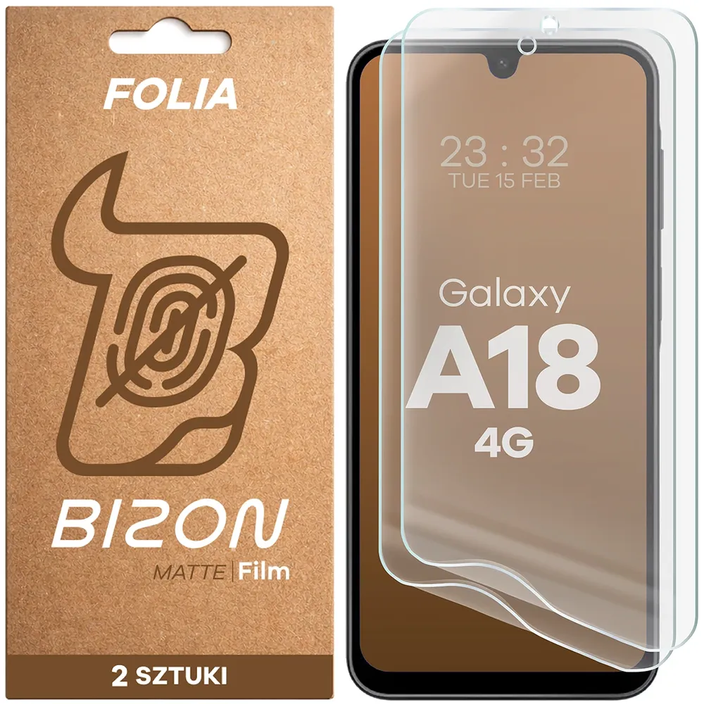 Folia matowa na ekran Bizon Film Matte Duo do Galaxy A18 4G, 2 sztuki