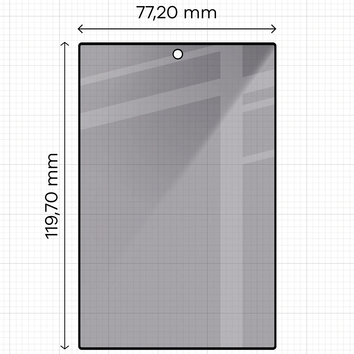 Zdjęcie na miarce szkła Bizon Glass Edge Shadow do Galaxy Z Fold8