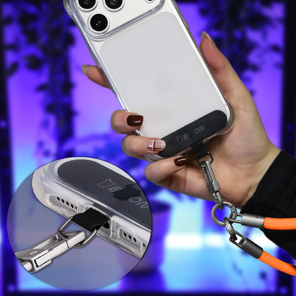Mocowanie smyczy Bizon Accessories ReLoop do telefonu