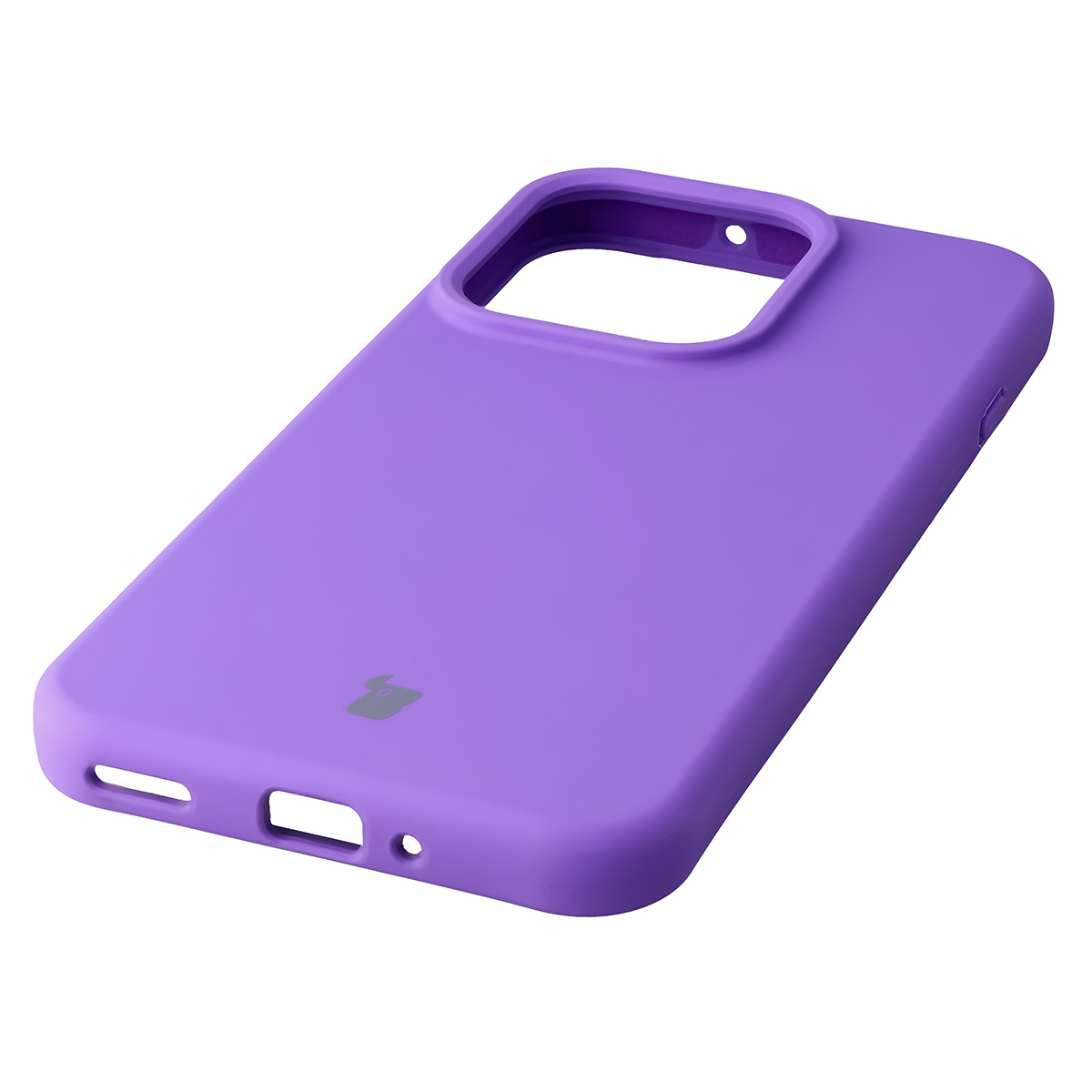 Zbliżenie na precyzyjne wycięcia i możliwość ładowania indukcyjnego w etui Bizon Soft Case do OPPO Reno16 F, OPPO Reno16 FS