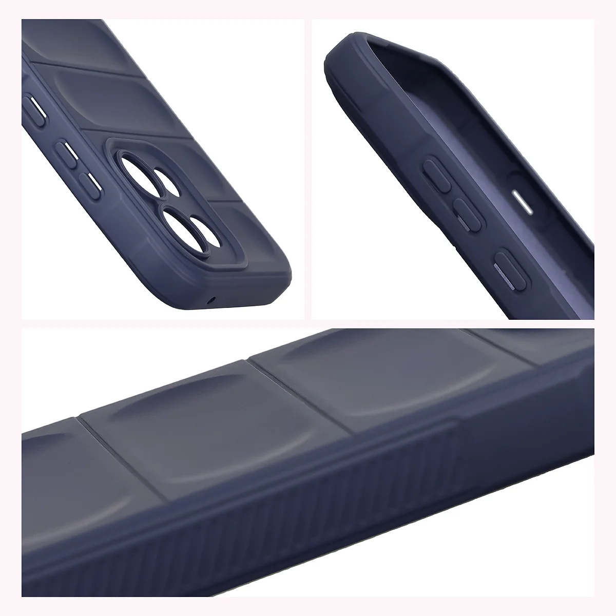 Podwyższone krawędzie i antypoślizgowa powierzchnia w etui Bizon Case Tur do OPPO Reno16 F, OPPO Reno16 FS