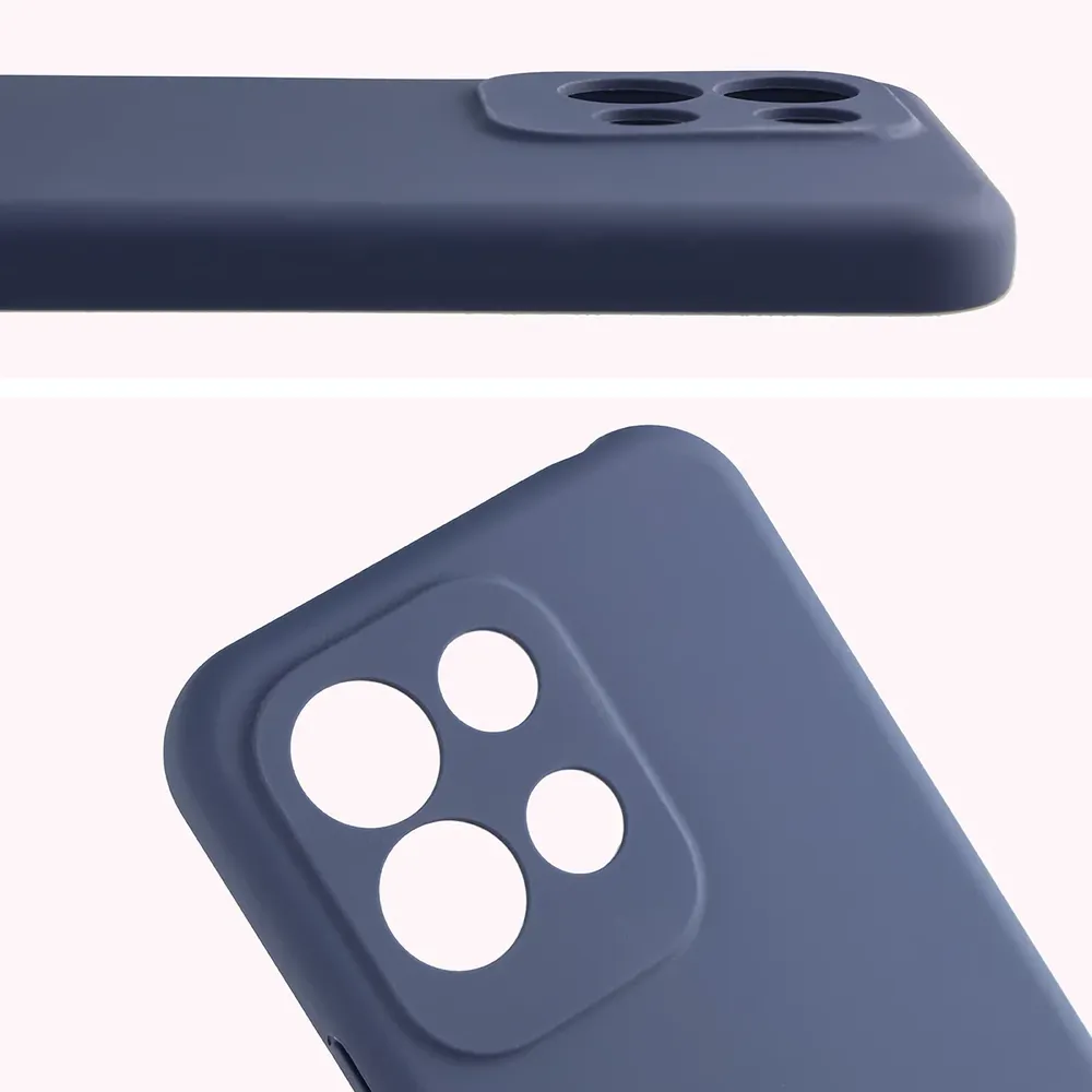 Zbliżenie na wycięcia na obiektywy w etui Bizon Soft Case do Xiaomi Redmi 17 5G / 4G