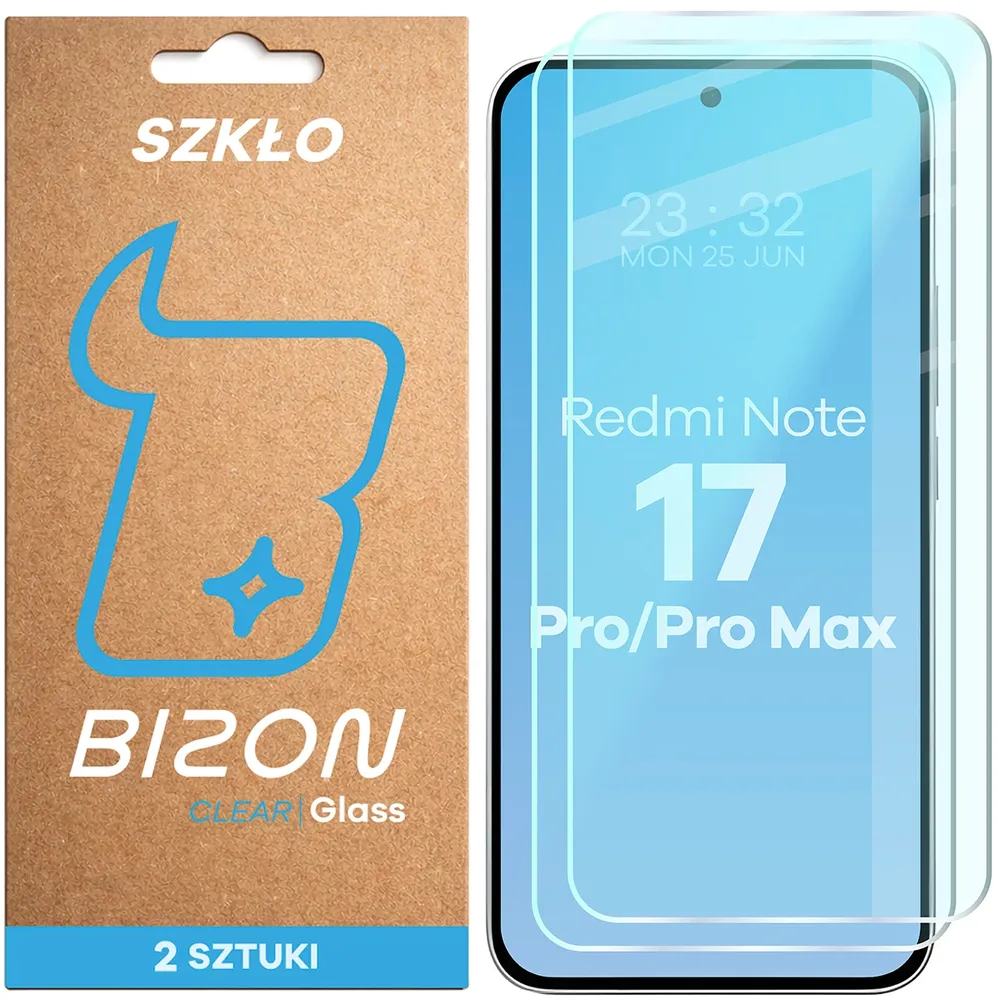 Szkło hartowane Bizon Glass Clear Duo do Xiaomi Redmi Note 17 Pro 5G / Pro Max 5G