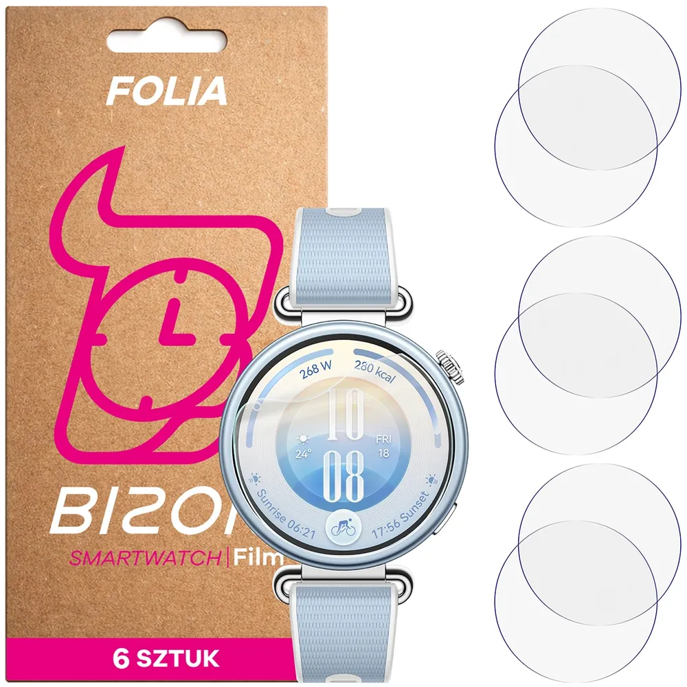 Folia hydrożelowa Bizon Watch Film HydroFlex dla Huawei Watch GT 7 41 mm