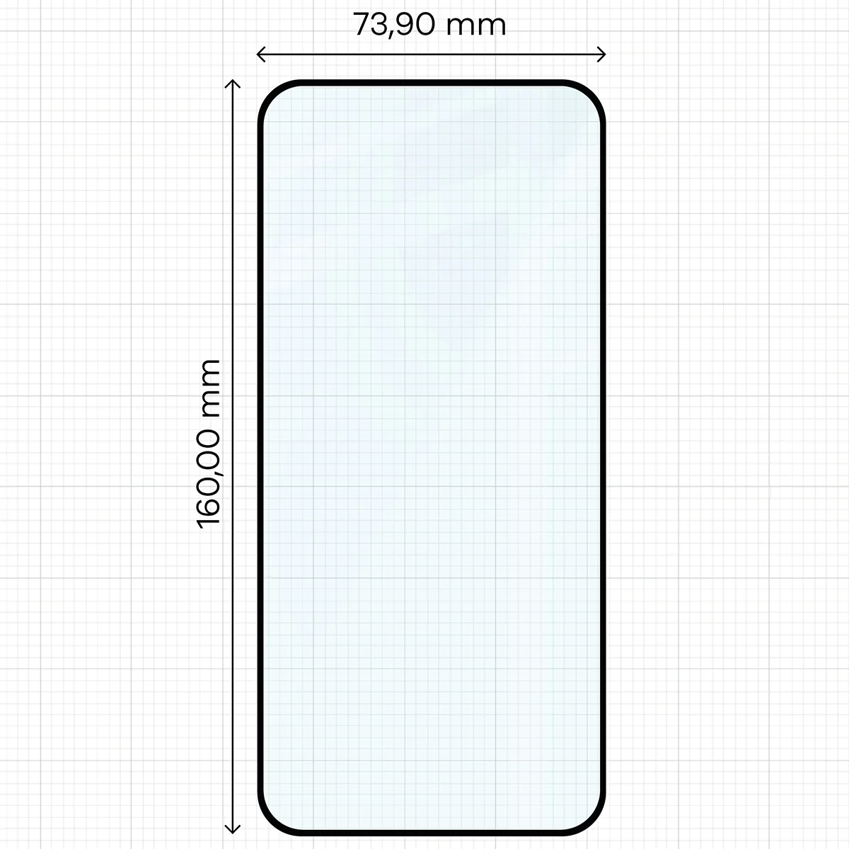 Wymiary szkła Bizon Glass Edge Duo do Nothing Phone (4b)