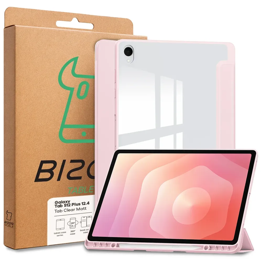 Bizon Tab Clear Matt – pudełko z etui do Galaxy Tab S12 Plus