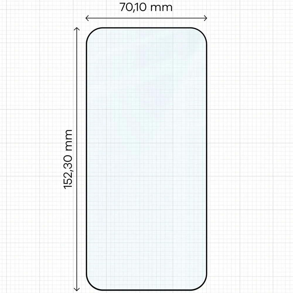 Wymiary szkła Bizon Glass Edge do OPPO Find X10