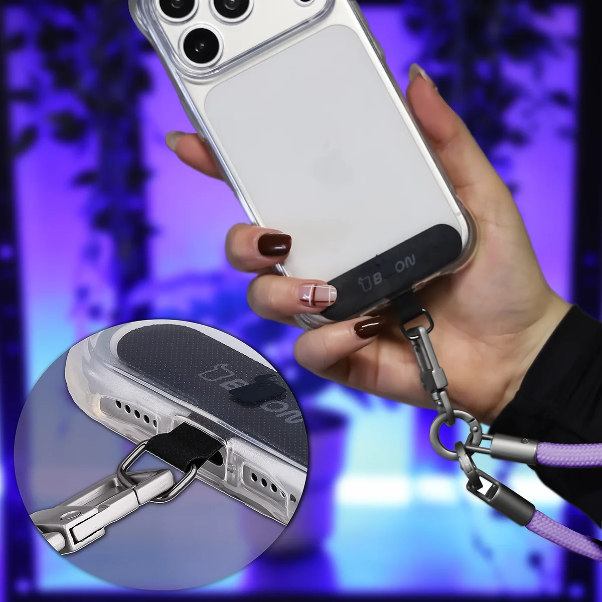 Mocowanie smyczy Bizon Accessories ReLoop do telefonu